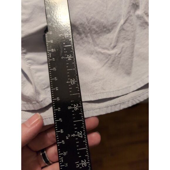 Calvin Klein Blue Classic Fit Button Up Shirt Women's L Long Sleeve - Picture 7 of 7